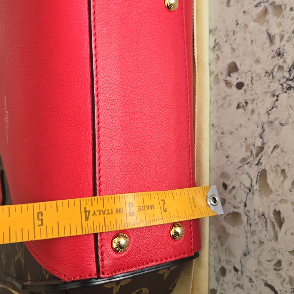 Louis Vuitton Kimono Red and Brown Monogram  Bag with Dust Bag - Picture 14 of 17